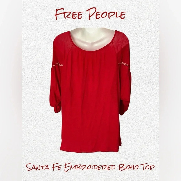 Free People | Santa Fe Embroidered Boho Top - Picture 2 of 4